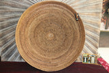 New Balinese Hand Woven Open Rattan Basket / Tray 60cm