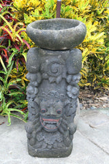 NEW Balinese Macan Sungsang / Bali Lion Statue w/Bowl - Traditional Bali Statue