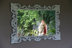 NEW Balinese Carved Wood Mirror - Hand Carved Bali Feature Mirror 150x100cm