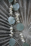 NEW Balinese Capiz Shell with White Shell Trim Hanging Strand / Mobile