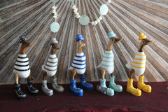 NEW Balinese Hand Crafted Wooden Rice Paddy Duck with Hat & Shoes!! 5 Colours!!