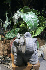 New Balinese Cast Concrete Elephant Pot - 2 Colours Available - GORGEOUS!!