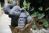 New Balinese Cast Concrete Elephant Pot - 2 Colours Available - GORGEOUS!!