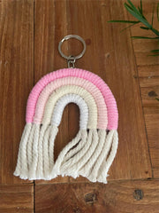 NEW Hand Crafted Rainbow Keyring or Bag Tag - 2 Colours Available