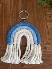 NEW Hand Crafted Rainbow Keyring or Bag Tag - 2 Colours Available