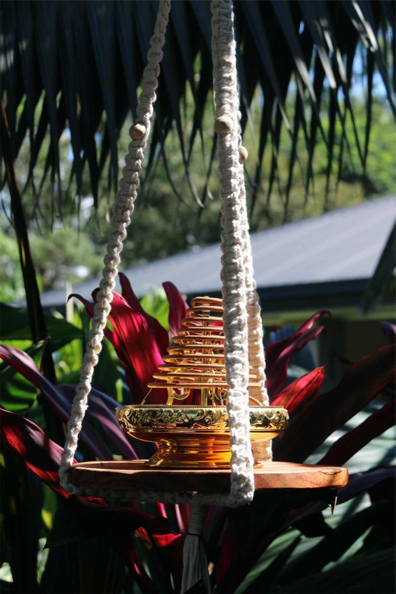 NEW Balinese Handmade Macrame Hanging Shelf / Pot Holder