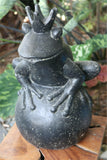 NEW Balinese Frog with Crown Water Feature or Statue - Bali Frog Sculpture