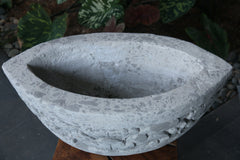 NEW Balinese Hand Crafted Paras Pot - Bali Feature Pot - Carved Bali Pot