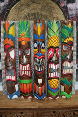 NEW Balinese Hand Crafted Tiki Bar / Polynesian TIKI MASK / TOTEM 100cm