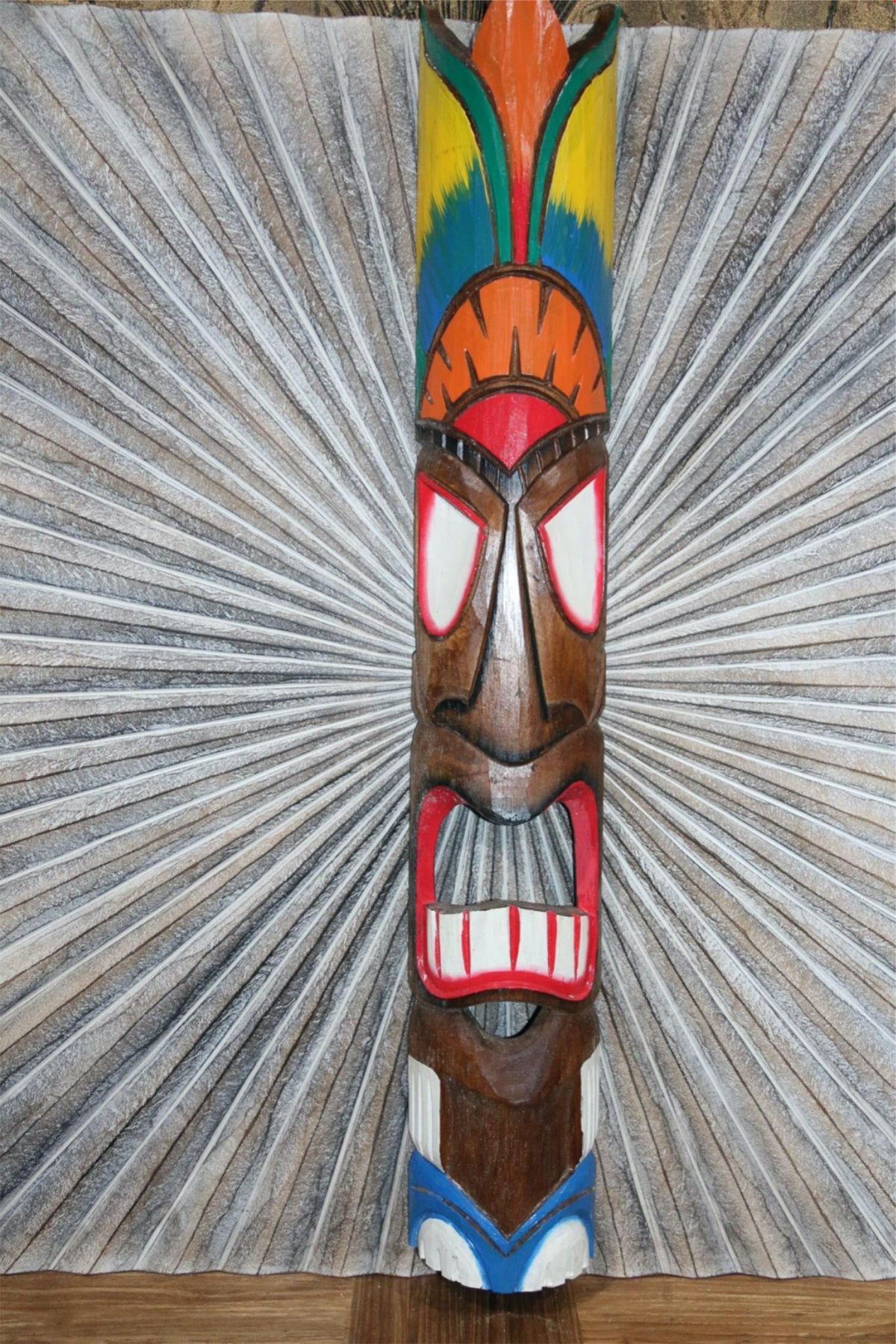 NEW Balinese Hand Crafted Tiki Bar / Polynesian TIKI MASK / TOTEM 100cm