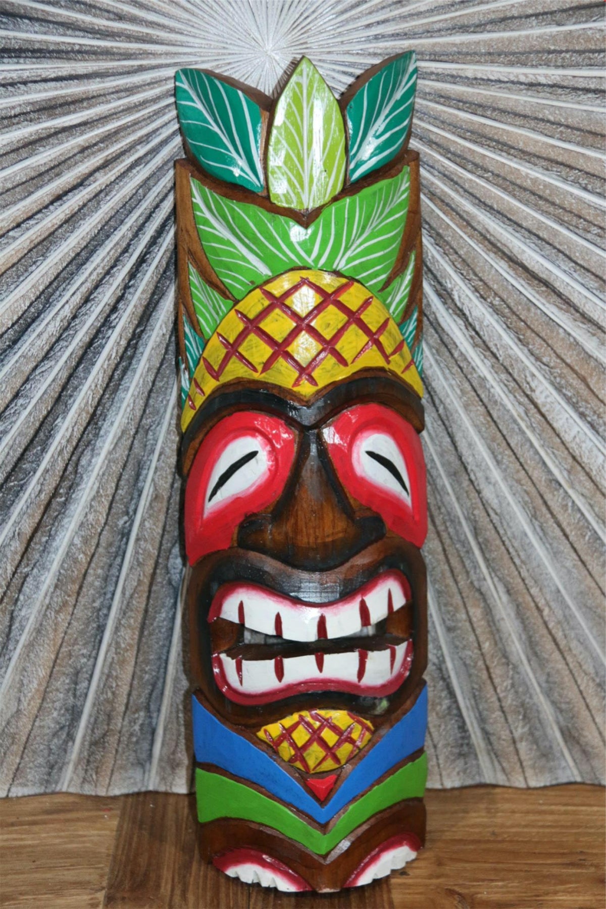 NEW Balinese Hand Crafted Tiki Bar / Polynesian TIKI MASK / TOTEM 50cm