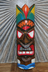 NEW Balinese Hand Crafted Tiki Bar / Polynesian TIKI MASK / TOTEM 50cm