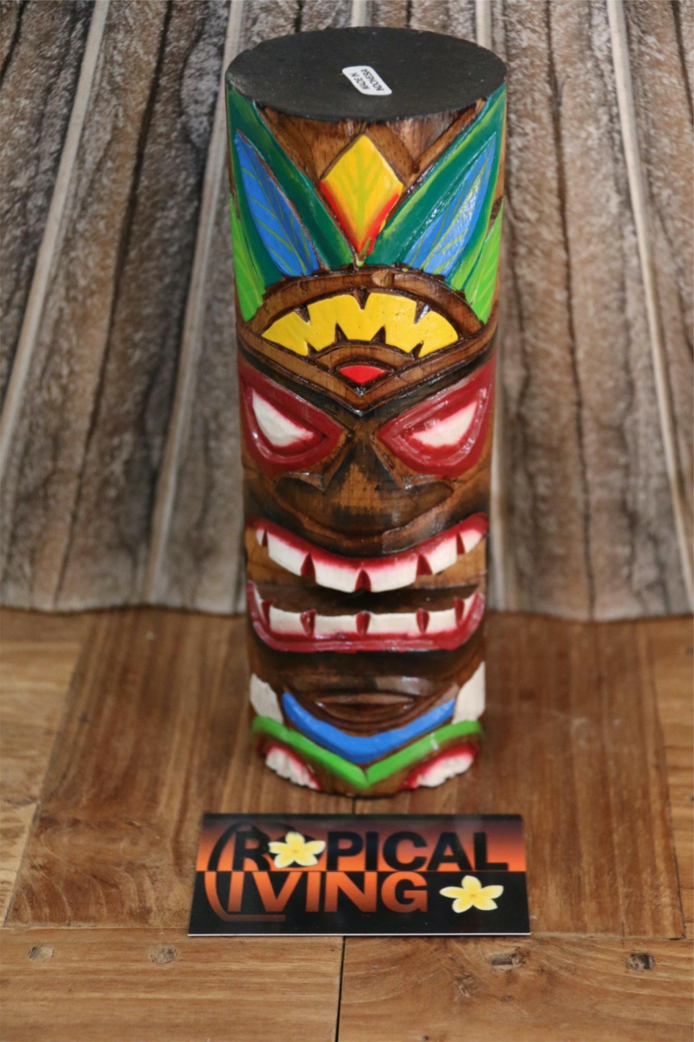 NEW Balinese Hand Crafted / Carved Tiki Bar / Polynesian TIKI TOTEM - 20cm