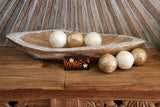 Hand Crafted Capiz Shell Decor Ball - Balinese Shell Home Decor - Boho Style