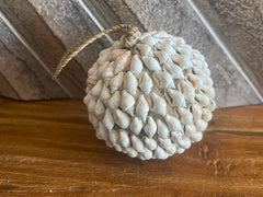 Bali Shell Christmas Baubles -  Boho Christmas Decor - Beach Themed Christmas