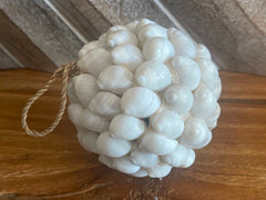 Bali Shell Christmas Baubles -  Boho Christmas Decor - Beach Themed Christmas