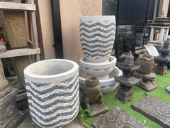 NEW Balinese Sliced Pebble Pot Style Water Feature - Bali Pebble Water Feature