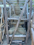 Hand Carved Quality Greenstone Balinese Buddha Statue - Bali Praying Buddha 120c