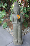 New Balinese Hand Carved Greenstone  Buddha Statue - Praying Buddha Statue