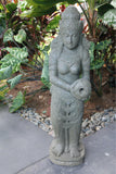 NEW Hand Carved Greenstone Dewi Sri Water Feature / Statue - Bali Statue