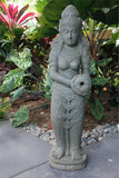 NEW Hand Carved Greenstone Dewi Sri Water Feature / Statue - Bali Statue