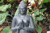 Balinese Cast Concrete/Crushed Stone Praying Buddha Statue - Bali Buddha Statue