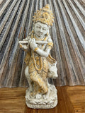 NEW Balinese Hindu Cast Krisna Statue - Small Bali Krisna Statue
