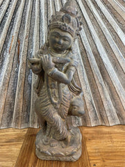 NEW Balinese Hindu Cast Krisna Statue - Small Bali Krisna Statue