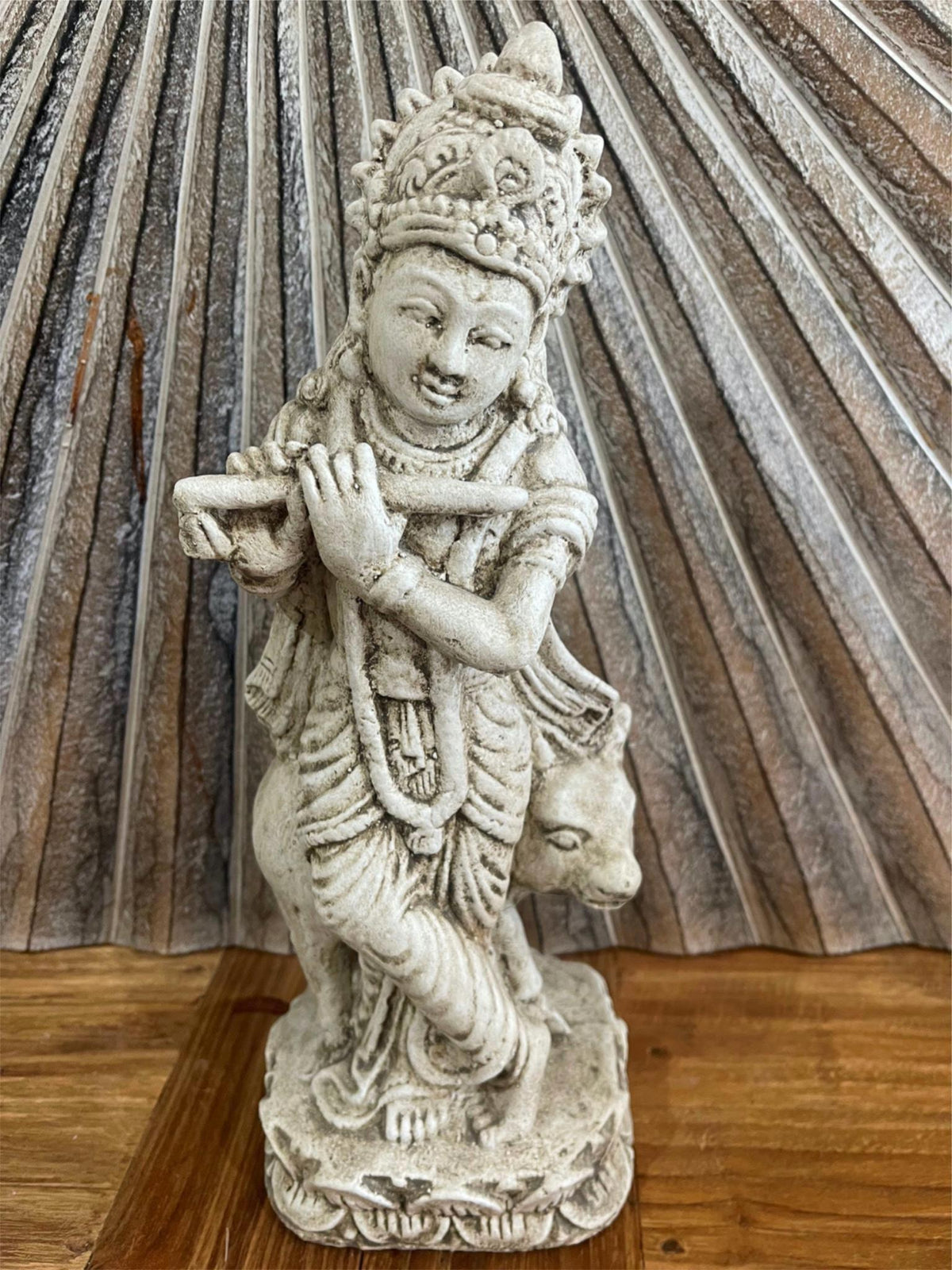 NEW Balinese Hindu Cast Krisna Statue - Small Bali Krisna Statue