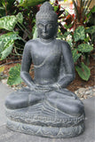 Balinese Cast Concrete/Crushed Stone Meditating Buddha Statue - Bali Buddha Stat