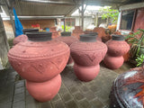 Balinese Hand Crafted Traditional Concrete/Terra Style Pot - Bali Feature Pot