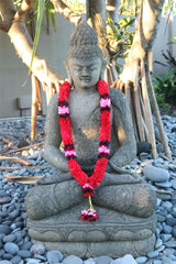 NEW Hand Made Balinese Garland ( Hindu Jai Mala ) ASSORTED Red Tone 50cm