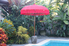 NEW Balinese 2m Single Ceremony Umbrella - Bali Umbrella - Balinese Garden Art