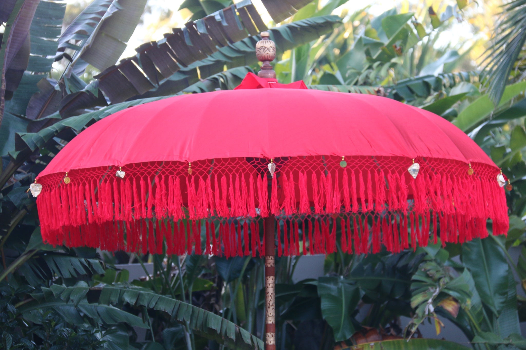 NEW Balinese 2m Single Ceremony Umbrella - Bali Umbrella - Balinese Garden Art