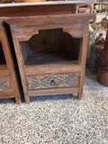 Set of 2 Beautifully  Hand Carved & Crafted TEAK WOOD Balinese Bedside Tables