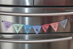 Balinese Affirmation / Prayer Flags Magnet - Magnetic Bali Prayer Bunting