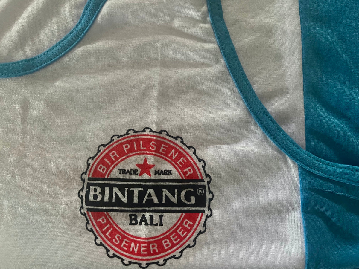 Bali Bintang Singlet - Balinese Bintang Beer Singlet - M Asst Colours Bintang