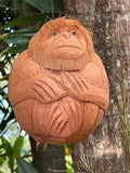NEW Balinese Hand Carved Coconut Hanging Monkey Sculpture - Carved Bali Monkey