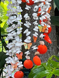 NEW Balinese Shell & Butterfly Windchime / Mobile - Shell Decor Hanger