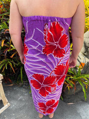 Bali Beach Mumu Sarong - Balinese Sarong Dress - Tie Up Tube Sarong S-XL