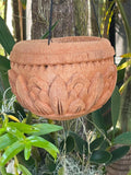 NEW Balinese Hand Crafted & Carved Coconut Hanging Pots - Bali Coconut Pot