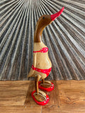 NEW Balinese Hand Carved Wooden L Bikini Duck - Bali Rice Paddy Duck - ASST