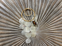 NEW Balinese Handmade Dream Catcher with Capiz Shell Trim - Bali Dream Catch