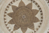 NEW Bali Woven Rattan Platter with Motif - Balinese Woven Rattan Wall Art 100cm