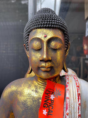 Balinese Resin Buddha Sculpture - Bali Buddha Statue for Indoors