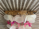 NEW Balinese Bamboo Bar Capiz Shell & Butterfly Windchime / Mobile - So Pretty!!