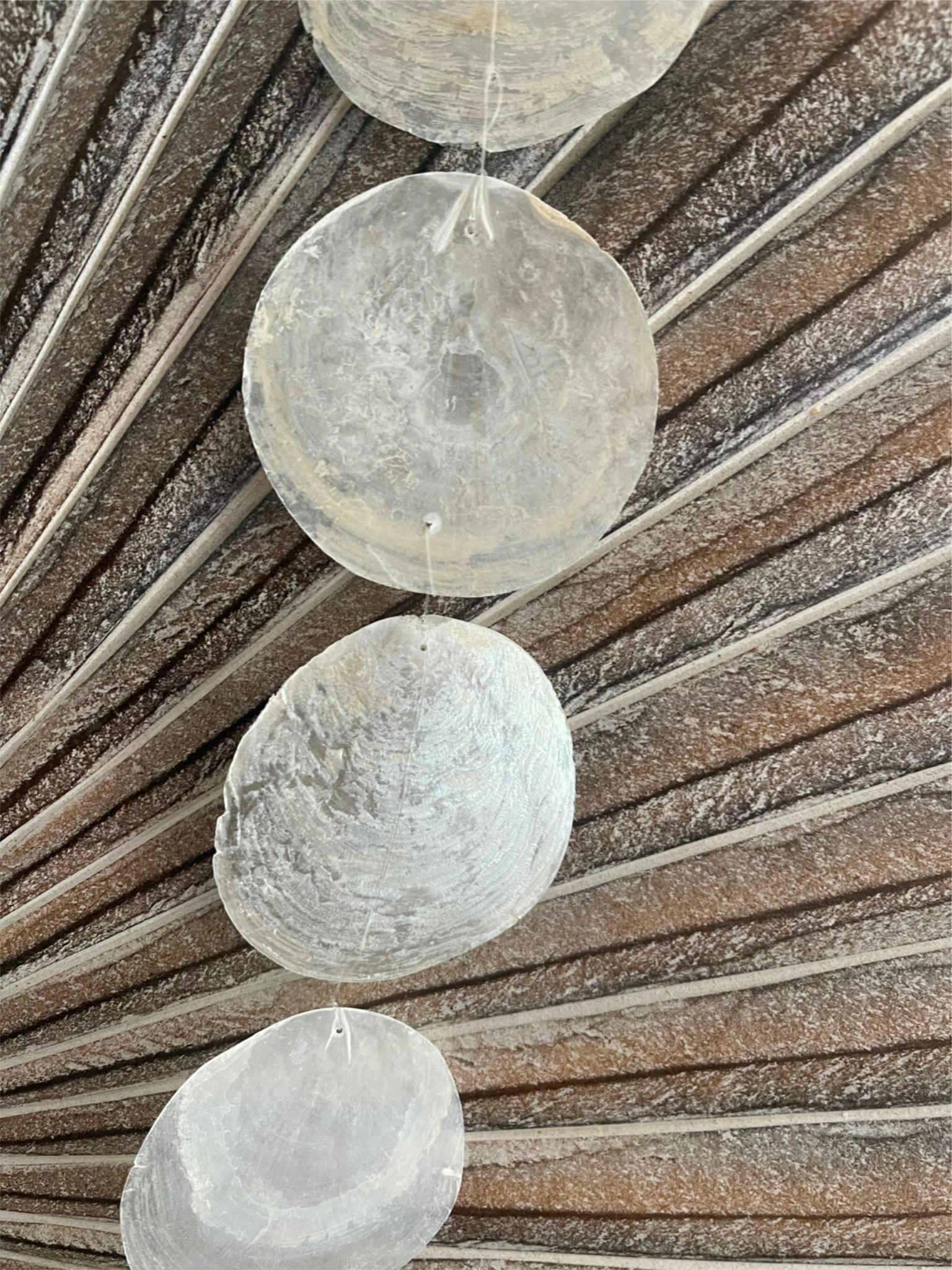 Shell Disc Mobile NEW Balinese Lg Disc Capiz Shell Hanging Strand / Mobile - Shell Decor ...