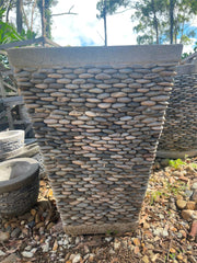 NEW Balinese Hand Crafted Square Pebble Pot - Balinese Pot - Bali Garden Pots