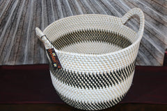 New Balinese Hand Woven Rattan Open Basket - 2 Sizes - Rattan Bali Basket