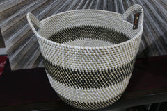 New Balinese Hand Woven Rattan Open Basket - 2 Sizes - Rattan Bali Basket